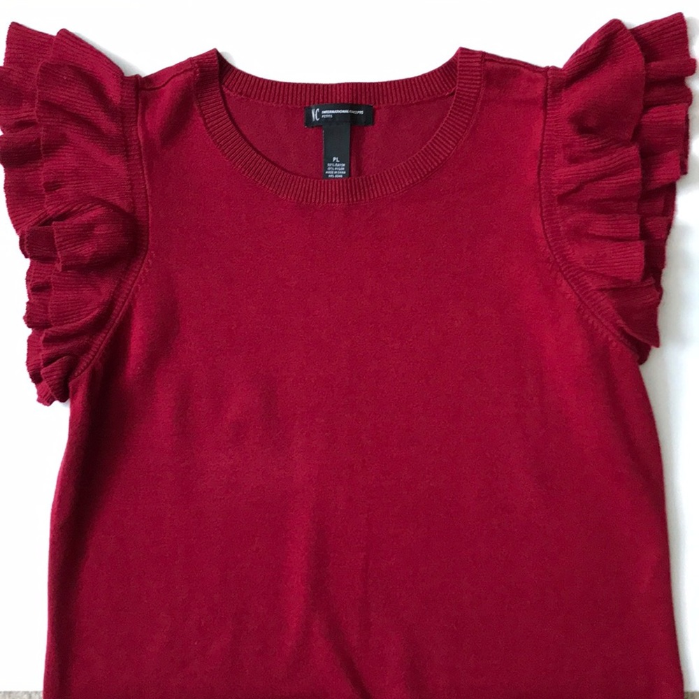 INC Ruffle Sleeve Sweater - Picture 3 of 5